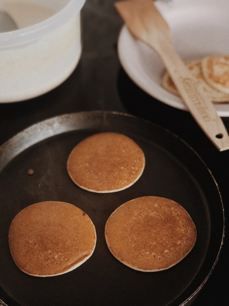 It's fun to find edible flowers in the backyard and add them to recipes. This red clover pancakes recipe is one great option.