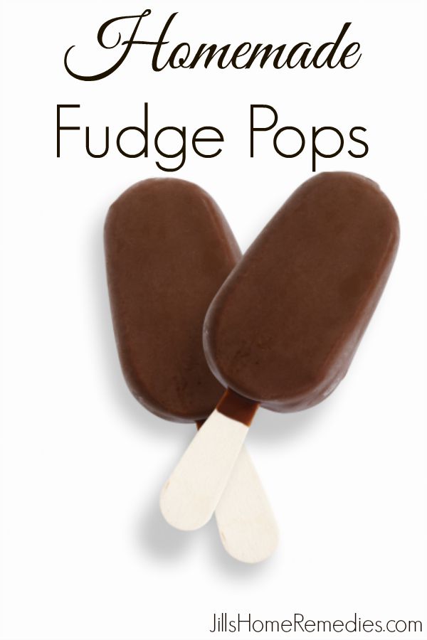 Homemade Fudge Pops without all the additives!