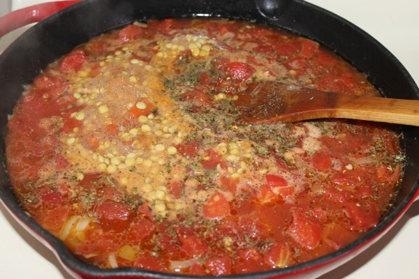 Stewed Lentils and Rice