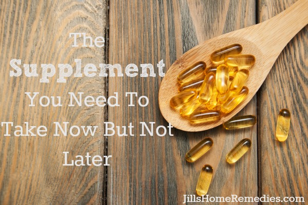 The Supplement You Need To Take Now But Not Later